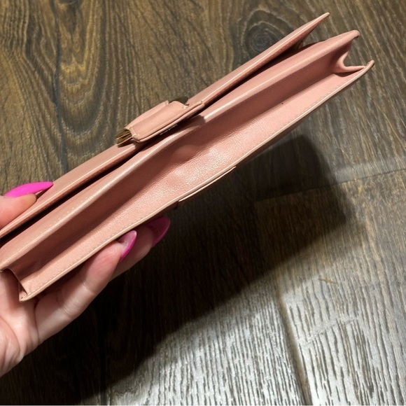 CARTIER Trinity Leather Bifold Long Wallet Rose pink Ladies - Picture 12 of 16